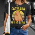 Capybara Friend Team Rodent Capybaras Animal Lover Unisex T-Shirt Gifts for Her