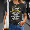 Carter Blood Runs Through My Veins T-Shirt Gifts for Her