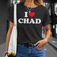 Chad I Heart Chad I Love Chad T-Shirt Gifts for Her