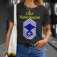 Chief Master Sergeant Air Force Rank Insignia T-Shirt Gifts for Her