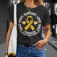 Childhood Cancer Support Family Childhood Cancer Awareness T-Shirt Gifts for Her