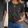 Christmas Cheerleader Cheer Ugly Christmas Sweater Party T-Shirt Gifts for Her