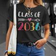 Class Of 2036 Kindergarten Pre K Grow With Me Graduation Unisex T-Shirt Gifts for Her
