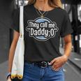 Cool Dad They Call Me Daddyo Fathers Day Graphic Blue Unisex T-Shirt Gifts for Her