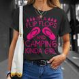 Cool Girl Camping Gift For Women Funny Camper Flip Flop Camp Unisex T-Shirt Gifts for Her