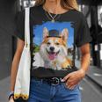 Corgi Face Dog Dogs Wearing Hat At Beach Funny Cute Unisex T-Shirt Gifts for Her Corgi Face Dog Dogs Wearing Hat At Beach Funny Cute Unisex T-Shirt Gifts for Her