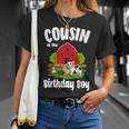 Cousin Of The Birthday Boy Farm Animal Bday Party Unisex T-Shirt Gifts for Her
