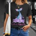 Cozumel Mexico Tropical Mermaid Wave Tail Unisex T-Shirt Gifts for Her