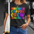 Crayon Crew Coloring Artistic Drawing Color T-Shirt Gifts for Her