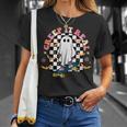 Creep It Real Skateboarder Ghost Vintage Retro Halloween IT Funny Gifts Unisex T-Shirt Gifts for Her