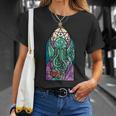 Cthulhu Church Stained Glass Cosmic Horror Monster Church T-Shirt Gifts for Her