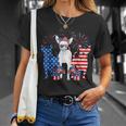 Cute Chihuahua Dogs American Flag Indepedence Day July 4Th Unisex T-Shirt Gifts for Her