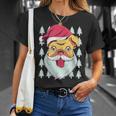 Cute Pug Santa Dog Ugly Christmas Sweater Meme T-Shirt Gifts for Her