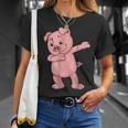 Dabbing Pig Funny Piglet Farm Animal Gift Boy Gifts For Pig Lovers Funny Gifts Unisex T-Shirt Gifts for Her