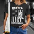 Dad Of A Heart Warrior Heart Disease Awareness Unisex T-Shirt Gifts for Her