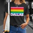 Dallas Texas Gay Pride Tx Proud Tx Homos Queer Cowboy Love Unisex T-Shirt Gifts for Her