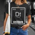 Detroit Motor City Periodic Table Michiganian Pride Michigan Unisex T-Shirt Gifts for Her