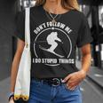 Don't Follow Me Skiing Winter Sport Downhill Ski Freestyle T-Shirt Gifts for Her