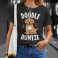 Doodle Auntie Goldendoodle Shirts Women Kawaii Dog Aunt Unisex T-Shirt Gifts for Her