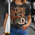 Dope Black Dad Junenth Black History Month Pride Fathers Unisex T-Shirt Gifts for Her