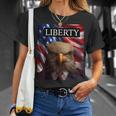 Eagle In A Suit American Flag - 4Th Of July Liberty Unisex T-Shirt Gifts for Her