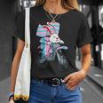 Easter Bunny Ridng Motorcycle Lgbtq Transgender Pride Trans Unisex T-Shirt Gifts for Her