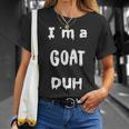 Easy I Am Goat Duh Scary Last Minute Costumes Unisex T-Shirt Gifts for Her
