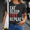 Eat Sleep Yeet Repeat Popular Dance Quote T-Shirt Gifts for Her