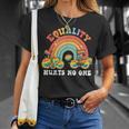 Equality Hurts No One Lgbt PrideGay Pride T Unisex T-Shirt Gifts for Her