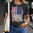 European Burmese Patriotic Cat Usa Pride American Flag Unisex T-Shirt Gifts for Her