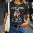 Every Bunny Was Kung Fu Fighting Easter Sunday Rabbit T-Shirt Gifts for Her