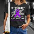 In This Family No One Fight Alone Alzheimers Awareness Month T-Shirt Gifts for Her