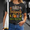Family Thanksgiving 2023 Thankful For My Tribe Autumn Vibes T-Shirt Gifts for Her