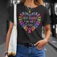 Fight Cancer In All Color Heart Breast Cancer Awareness T-Shirt Gifts for Her