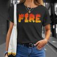 Fire Halloween Costume Fire And Ice Matching Couples T-Shirt Gifts for Her