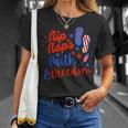 Flip Flops Faith And Freedom Fireworks 4Th Of July Us Flag Unisex T-Shirt Gifts for Her