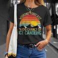 Weekend Forecast Ice Canoeing Retro T-Shirt Gifts for Her