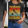 Fourth Of July Fireworks Legend Funny Independence Day 1776 Unisex T-Shirt Gifts for Her
