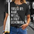 Fueled By Rage Metal & Body Dysmorphia Apparel T-Shirt Gifts for Her