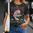 Fun Axolotl Gamer Axolotl Lover Ugly Christmas Sweater T-Shirt Gifts for Her