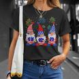 Funny American Gnomes Sunglasses Patriotic Usa 4Th Of July Unisex T-Shirt Gifts for Her
