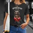 Funny Boxing Champion Raccoon Fighter Unisex T-Shirt Gifts for Her