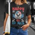 Funny Eagle Happy 4Th Of July Patriotic American Us Flag Patriotic Funny Gifts Unisex T-Shirt Gifts for Her