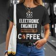 Electronic Engineer Powered By Cofee T-Shirt Gifts for Her