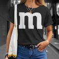 Letter M Halloween Matching Color Costume Group Family T-Shirt Gifts for Her