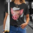 Pig Pig Lover Farm Animal Farming Livestock Pig T-Shirt Gifts for Her