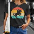 Funny Retro Western Cowgirl Gift For Girl Horse Riding Women Unisex T-Shirt Gifts for Her