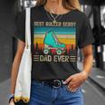 Funny Vintage Retro Best Roller Derby Dad Ever Fathers Day Gift For Mens Gift For Women Unisex T-Shirt Gifts for Her