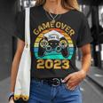 Game Over Class Of 2024 Video Games Vintage Graduation Gamer Unisex T-Shirt Gifts for Her