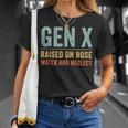 Gen X Raised On Hose Water And Neglect Retro Generation X T-Shirt Gifts for Her